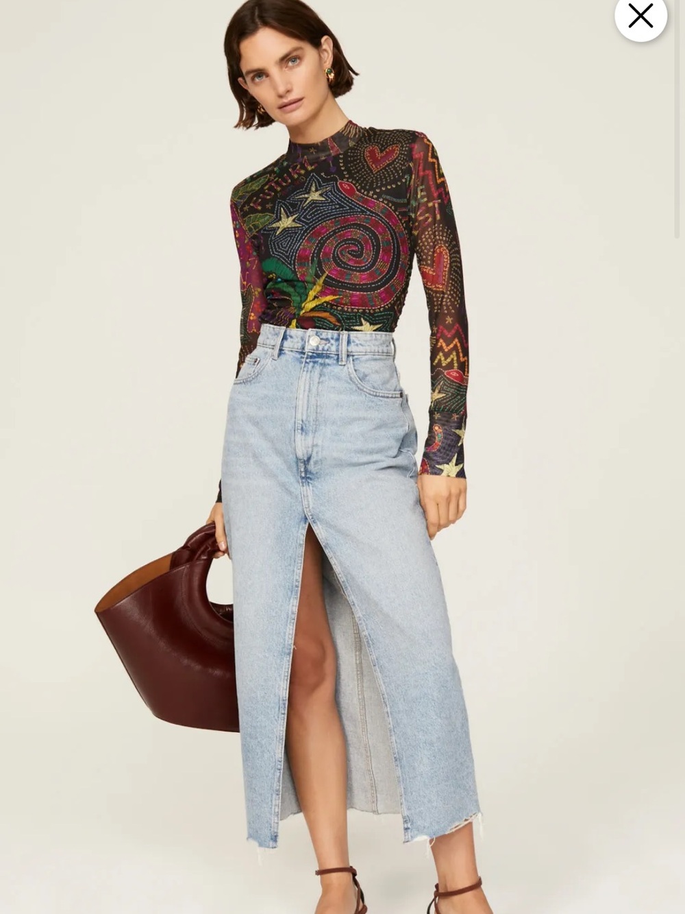 FARM Rio Amazonia Tulle Blouse - Picture 8 of 11
